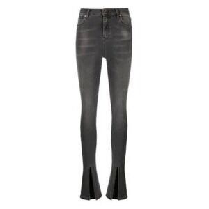 Pinko Womens High Rise Jeans 26 Split Hem Skinny Denim Susanna Vintage Black‎